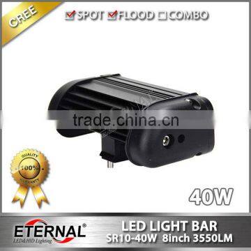 40W 8inch Spot Flood Agriculture Farm Equipment Vehicles Heavy Duty Mining Truck Trailer Tractor Led Light Bar photo-3