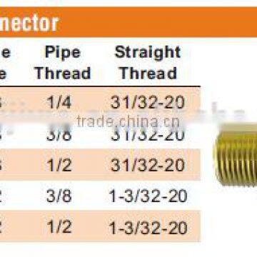 668 Male Connector, D.O.T. Air Brake Fitting For Rubber Tube, Brass Valve photo-4