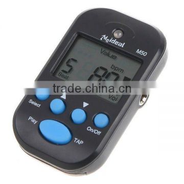 LCD Digital Beat Tempo Mini Metronome Black