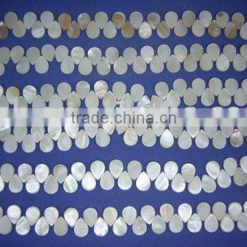 natural chinese river shell drop shape beads