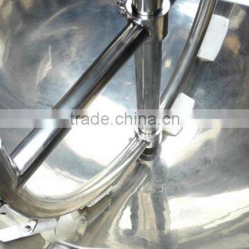 SUS Jacket Big Outdoor Industrial Steam Cooking Pots With Mixer photo-2