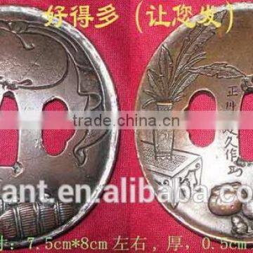 Traditional Decorative Samurai Katana Sword With Carbon Steel Blade and Casting Zinc Alloy Tsuba JL579 photo-4