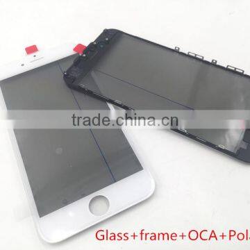 Glass With Frame With Oca With Polarizer Assembly for Iphone 6s 6sp for Refurbish Lcd Repair Parts for Iphone photo-2