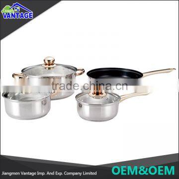 Cheap Wholesale Stainless Steel Cookware 7pcs Stainless Steel Cookware Set photo-3