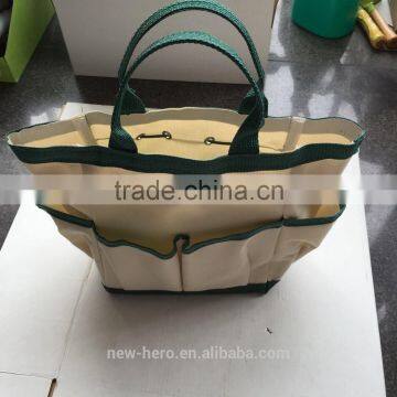 Outdoor Multi Pocket Gardening Tool Kit Holder Oxford Bag 4 Side Pouches photo-2