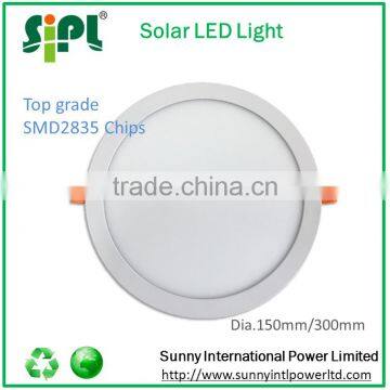 New Solar Skylight / Tube Solar Powered Round Flat SMD2835 Led Panel House Light photo-6