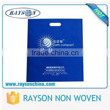 Thermocompression Printing Plain Top Handle Non Woven D Die Cut Bag photo-5
