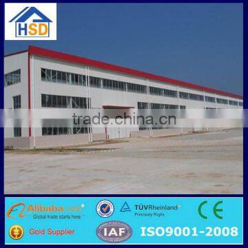 prefabricated large-span mobile workshop steel structure drawing