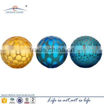 glass ball shape handmade craft from waste material