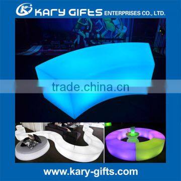 Led Furniture Light Curve Bench Light up Growing Bar Chair With Led Lights photo-2