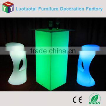 High Quality PE LED Bar Chair