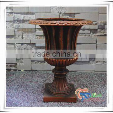 Popular Fiberglass Roman Style Flower Pots Planters Garden photo-3