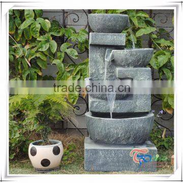 Wholesale bowl stone led artificial waterfall lighting fountain