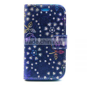 Peacock Pattern PU Leather Case Cheap Phone Case Flip Leather Holster for Wiko Goa photo-2