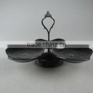 Eco-friendly Cheap Heart Shape Ceramic Cake Stand for Stocked photo-2