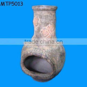 Terracotta ourdoor fireplace Chimney design