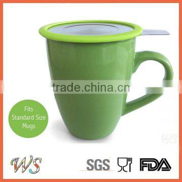 WS-TS18 Stainless Steel Mug Tea Filter Tea Infuser Bottle With Silicone Rimmed Lid photo-3