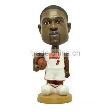 7'' tall shaking head toy,Custom plastic head shaking toy,NBA player bobble head shaking toy