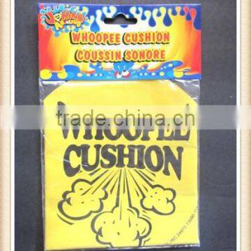 "JOKING AROUND" BRIGHT YELLOW FUN WHOOPEE CUSHION 8" BRAND NEW