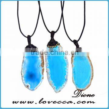 Gift For Wife Mom Natural Agate Necklace Crystal Necklace Stone Agate Jewelry photo-4