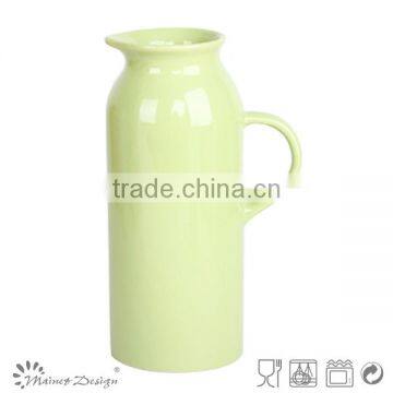 Hot Selling Delicate Solid Colour Stoneware Houseware Ceramic Pitcher photo-2