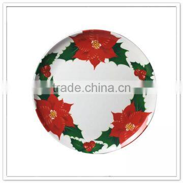 Professional China Manufacturer Custom Printed Reusable Melamine Kids Christmas Plate photo-4