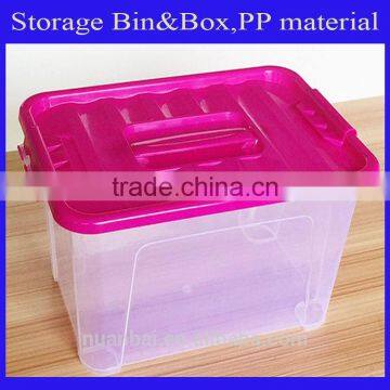 9L Toys Kits Clear Large Plastic Storage Bin&Box With Lids