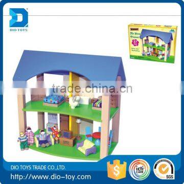 2015 hot selling item baby wooden toy house with CE certificate