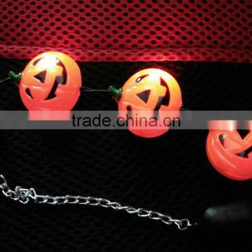 Custom unique design three plastic pumpkin led flashing bracelet battery operated light