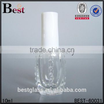 custom made nail polish bottle with brush cap glass empty uv gel nail polish bottle