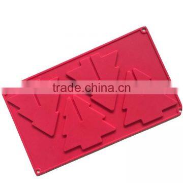 Holiday Bakeware 3D Small Xmas Trees Chocolate Cookies Candy Pan Party Gift Silicone Mold photo-2