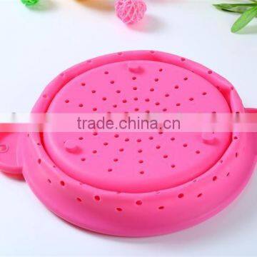 Food Grade Fruit Silicone Basket Foldable Silicone Drain Basket photo-6