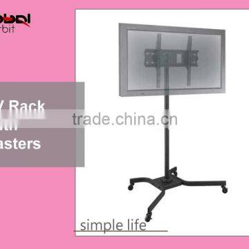 Hot Sale Monitor Display Mobile Trolley TV Stand Mount Bracket With Wheels photo-3