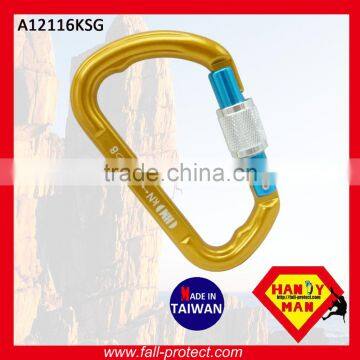 25KN D Type Mountain Climbing Aluminum Carabiner Made in Taiwan photo-3
