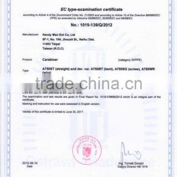 Wire Gate 24KN Mountain Climbing Carabiner With CE&UIAA Certificate photo-5