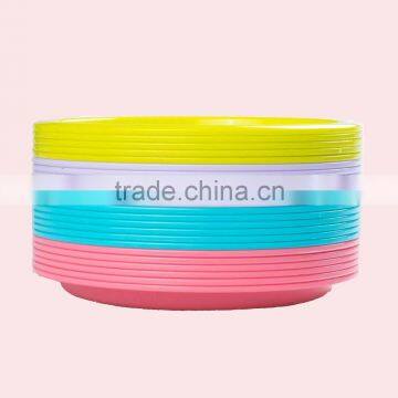 2017 Clear PP Plastic Round Shape Plates Set for Picnic photo-2