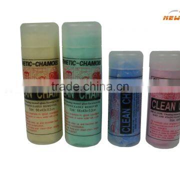 Barrelled car synthetic cleaning wet chamois cloth