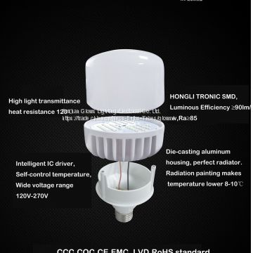 Die-casting aluminum high power Tshape bulb