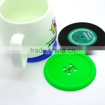 Hot Selling Custom Round Shaped Cup Silicone Coaster for Sale photo-4