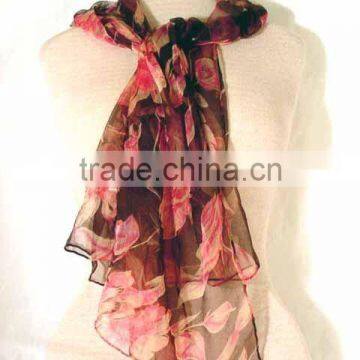 Flower printed stole