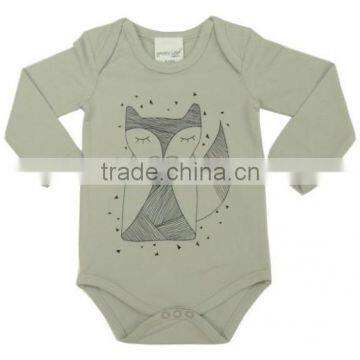 Organic Newborn baby body suits with lovely chest printed and 100% Organic cotton soft with Long sleeve baby body suits