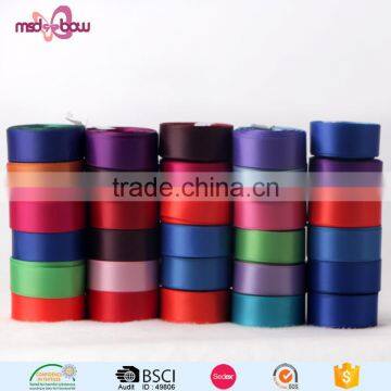 Custom printed 16mm double faced thermal transfer satin polyester ribbon