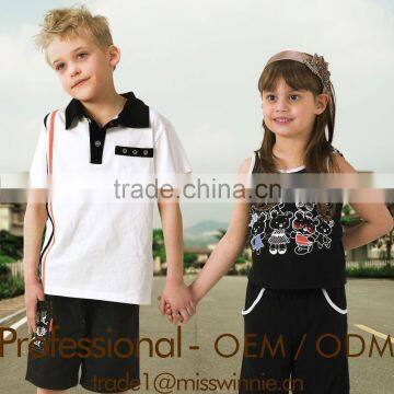 fancy kids summer clothing sets manufacturer