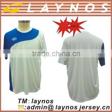 classic popular blue and white soccer uniforms