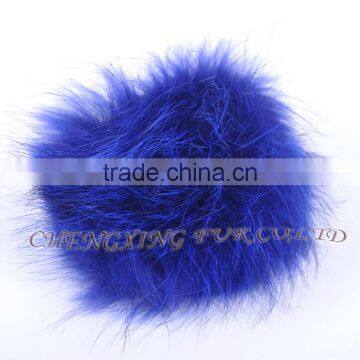 CX-R-48F New Arrival Fashion Fur Bag Charm Raccoon Fur Pom Keychain photo-5