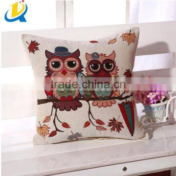 colorful owl cushions home decoration cushion covers linen pillows