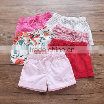 New casual shorts children hot pants summer baby cotton pants with bellow pockets