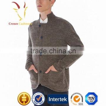 Boutique 100% Cashmere Cardigan Sweater Mongolia for Man photo-3