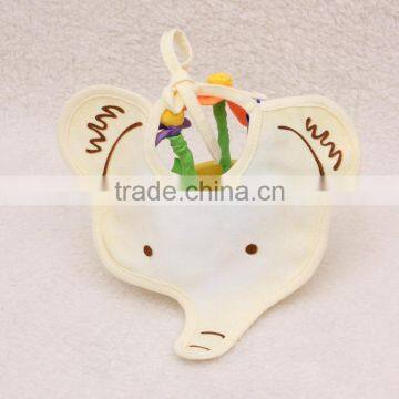 S33354W Baby Bibs Infant Waterproof Dribble Cartoon Elephant Bandana photo-3