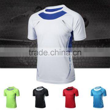 Outdoors New Arrival Mens Short Sleeve Dry Fit Running T shirt Wholesale Polyester